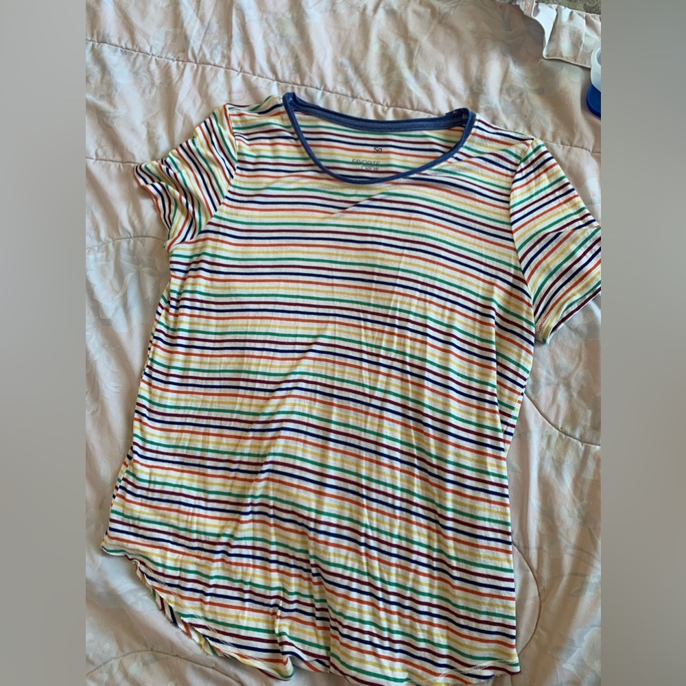 So Brand Short Sleeve Striped Size Small